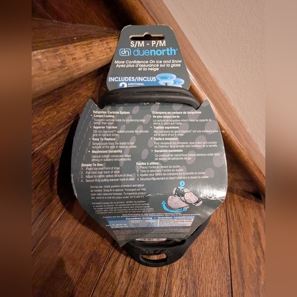 Due North Everyday Traction Aids - Black NWT Size S/M women's 5-9 M 3-7 - Picture 4 of 9